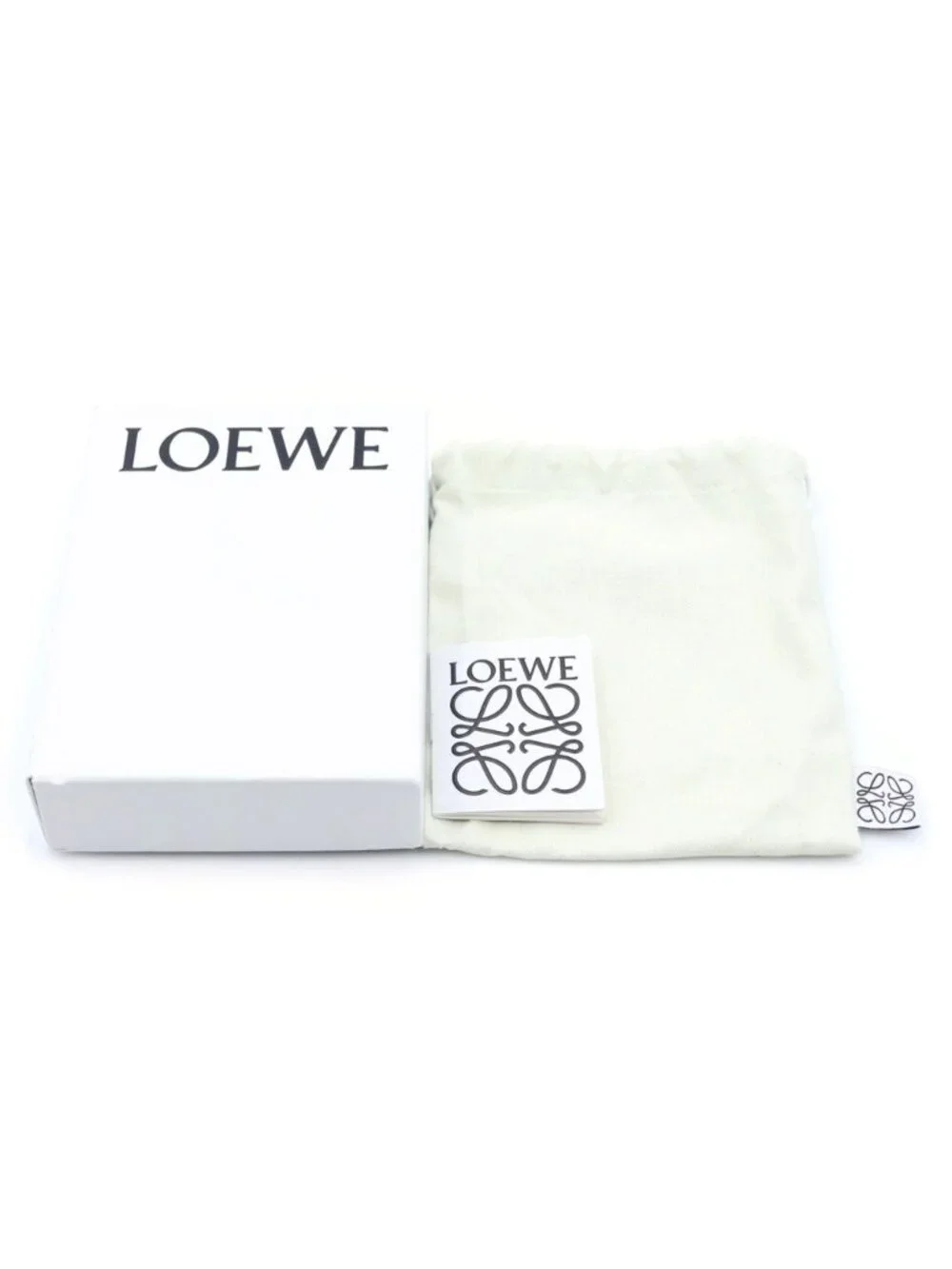 Loewe Anagram Reversible Leather Belt Black Brown Gold